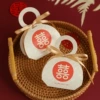 Happy + golden ribbon