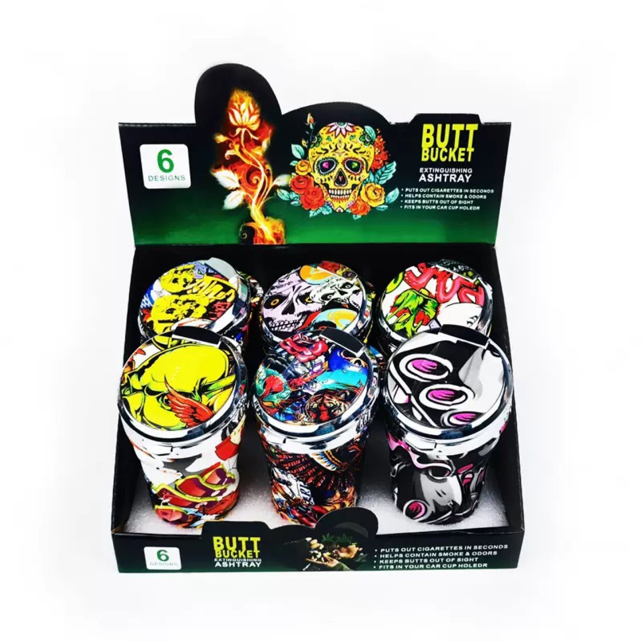 Car Supplies Ashtray with Cover and Cigarette Lighter Multifunctional Universal Car Ashtray Car Ashtray