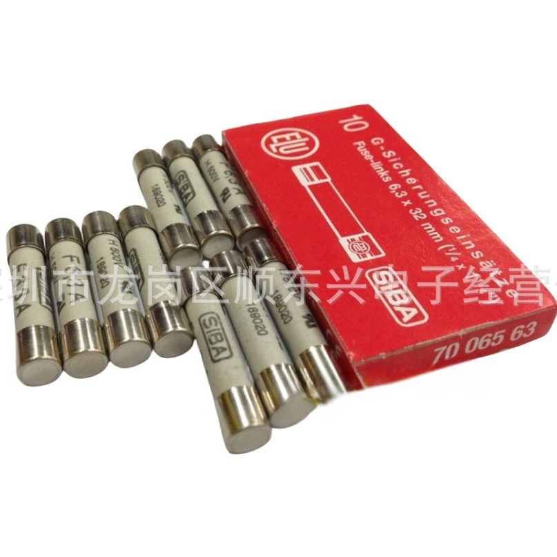 原装SIBA西霸熔断器7006563系列 快熔 500V 陶瓷体 189020 F500MA