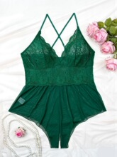 E 39291 Sexy Lace Backs Bodysuit �Ը���˿������ �羳����