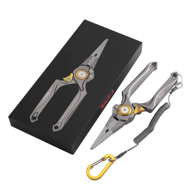 8R7 [2157 people praised] Multi-function folding fish control device Luya pliers new type pliers set lengthened fish catch