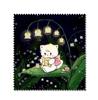 Japanese kawai girl Latte cat Mikko cartoon peripheral fibrous glasses cloth to sew to fingerprint