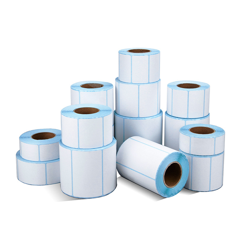 3중 방수 열전사 라벨지 10080 70 6050 4030 빈 자체 접착 바코드 인쇄 스티커 풀박스
