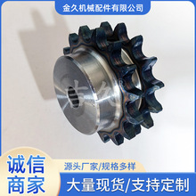 10A16T台双排链轮 工业双排链轮 双链条传动齿轮