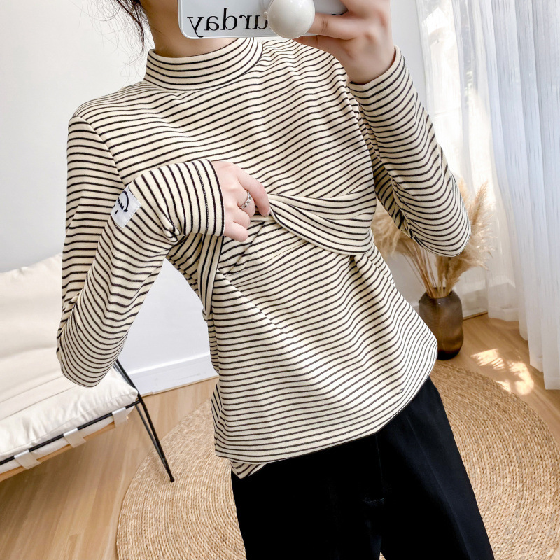 9180 nursing top, autumn and winter inner undershirt, women's half-turtleneck breast-feeding clothes 9180 nursing top, autumn and winter inner undershirt, women's half-turtleneck breast-feeding clothes