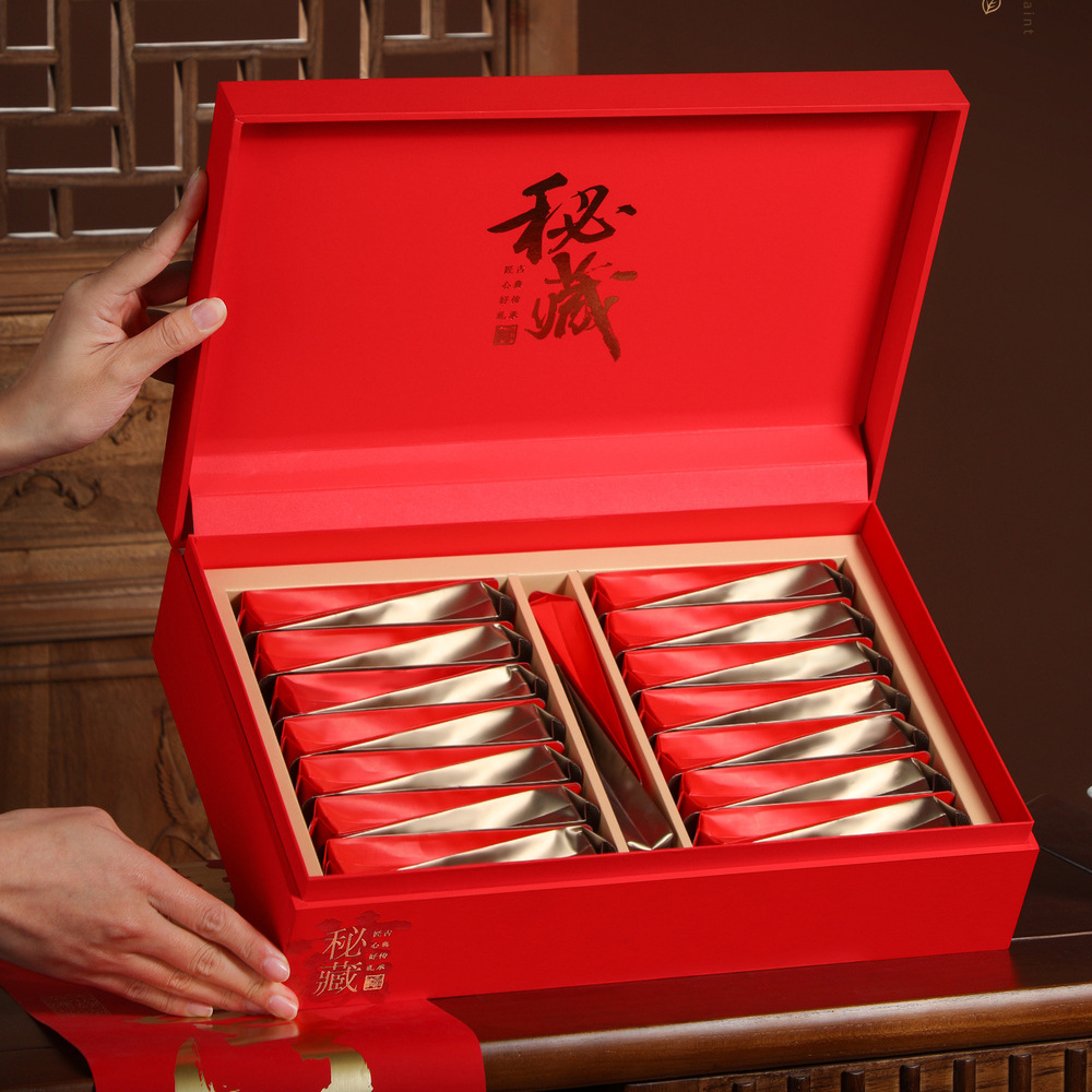 高档小种红茶岩茶包装盒空礼盒通用摆泡半斤一斤装金骏眉礼盒空盒