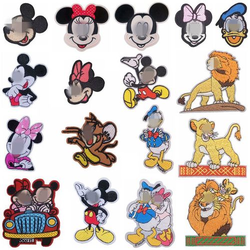 Lianxing Animation Lion Mickey Mouse Computer Embroidery Chapter Embroidery Cloth Patch Clothes Bag Decorative Patch Sticker