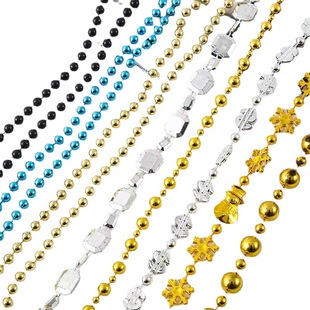 Factory Direct sales can order plastic wire Diamond beads curtain beads electroplated gold silver black white plastic