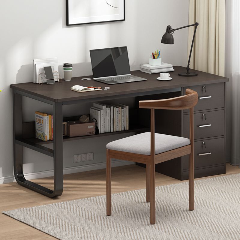 Simple Rectangular Desk with Thickened Artificial Board and Multiple Drawers for Storage, Suitable for Home Study or Single-Person Office Computer Desk Simple Rectangular Desk with Thickened Artificial Board and Multiple Drawers for Storage, Suitable for Home Study or Single-Person Office Computer Desk