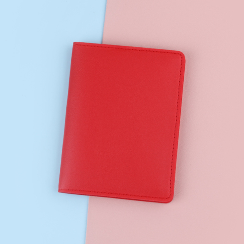 Titular de pasaporte de viaje cubierta protectora de almacenamiento titular de la tarjeta antirrobo RFID titular de Certificado de ultramar titular de pasaporte ultrafino simple