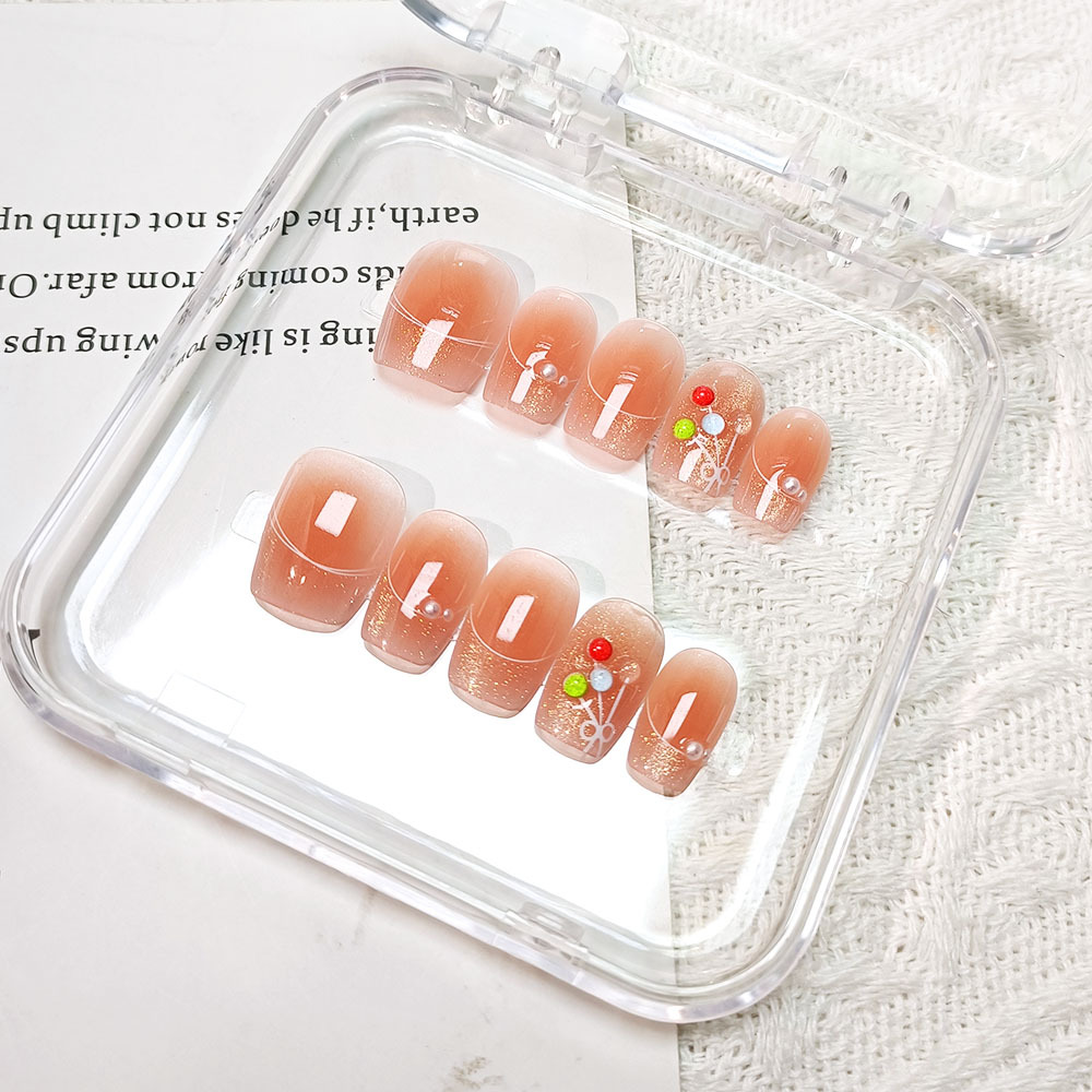 Advanced Sense Cat Eye Diamond Etiqueta engomada de uñas 10 piezas Código dividido para uñas de todo fósforo 3D Moda tridimensional Armadura de vestir hecha a mano