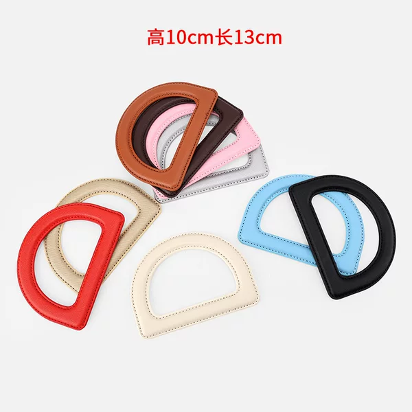 Bag Accessories Leather Handle DIY Yarn Bag Upgraded D-Shaped Handle Women's Bag Woven Bag Handle Wholesale in Stock