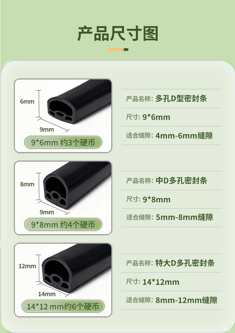 Car Door Sealing Strips, Sound Insulation and Warmth, Self-Adhesive Door and Window Windshield Strips, Door Frame Accessories, Anti-Collision Sealing Strips