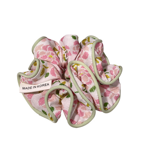 Forest style fairy floral large intestine hair band for women  new type of ball head temperament headband summer simple headwear