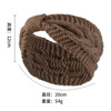 Knitted headband with bow, keep warm hair accessory, European style