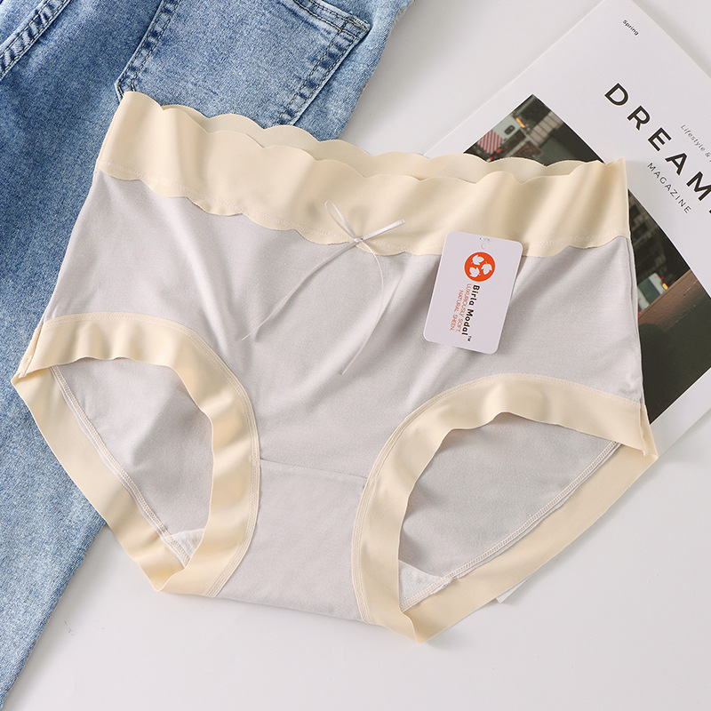 Ropa interior femenina modal puro algodón transpirable entrepierna chica japonesa triángulo shorts cabeza sin costuras más tamaño ropa interior mujeres