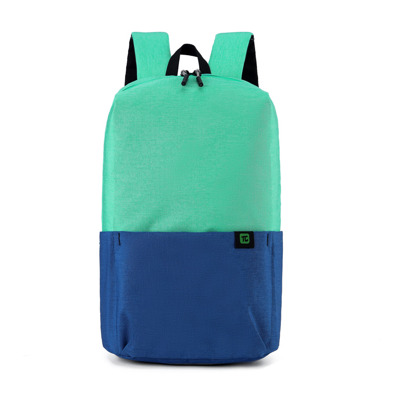 Blue and green color blocking