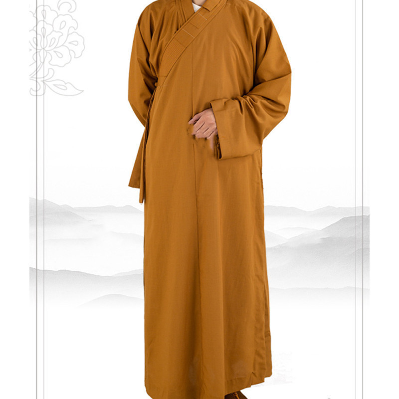 Spring and Summer Monk Clothes, Long Coats, Monk Clothes, Thin Men's and Women's Cotton Monk Clothes, Monk Clothes, Small Coats