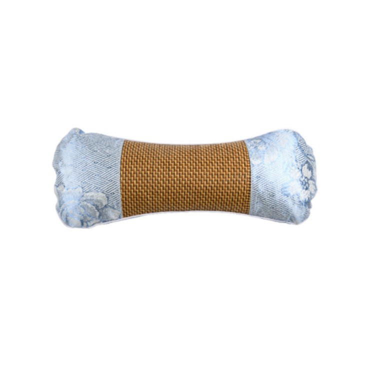 Blue ice silk mat bone pillow