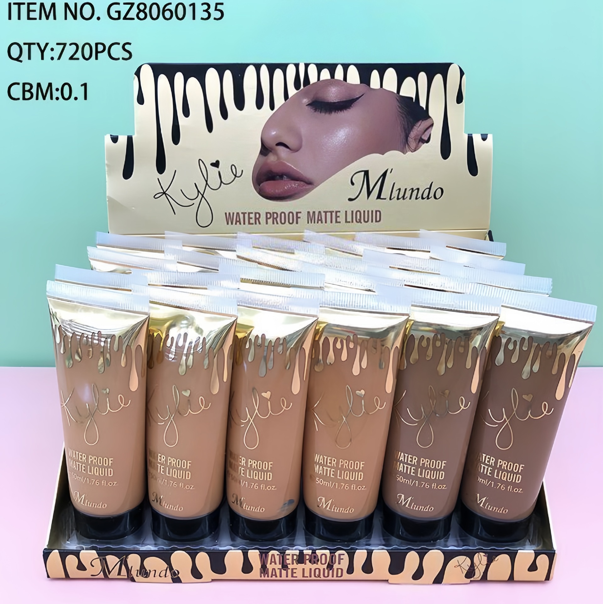 Mlundo corrector impermeable y a prueba de sudor, base líquida para modificar la sombra de las lágrimas, maquillaje tridimensional de larga duración, sin quitar el maquillaje