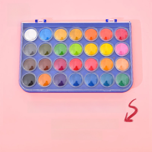 Miaoqu Le 661 Beginner 12 Color Solid Watercolor Paint Powder Cake Set Solid Watercolor, Factory Wholesale