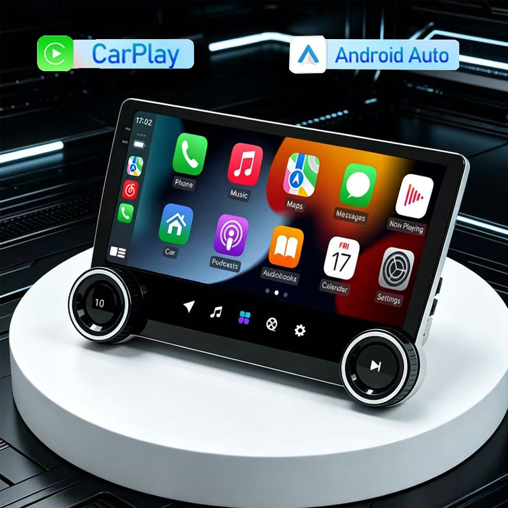 10.1inch Android Central Control Large Screen Navigation Bluetooth Dual Knob Car Gps Player