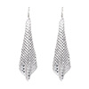 Fashionable metal earrings, square nail sequins, European style, suitable for import, new collection