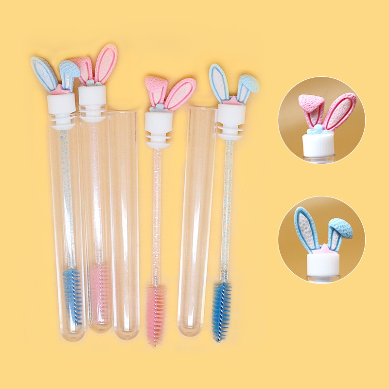 Cepillo de pestañas de comercio exterior cepillo de pestañas desechable cepillo de tubo de ensayo cepillo de barra de cristal cepillo de maquillaje cepillo de pestañas especial para pestañas