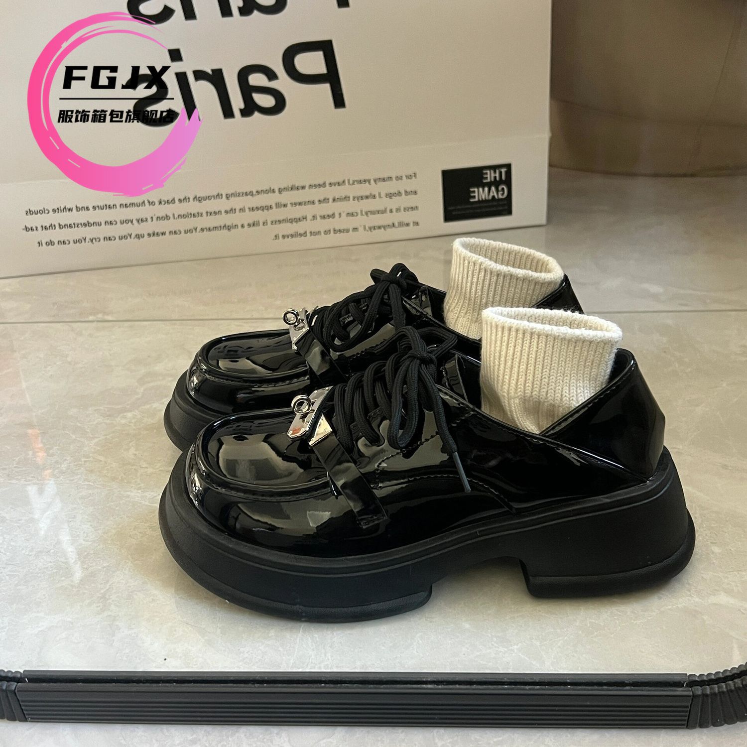 Nuevos zapatos de cuero de verano con zapatos de cuero japoneses con suela gruesa Mary Retro Redhead Inglés Lefour zapatos de mujer