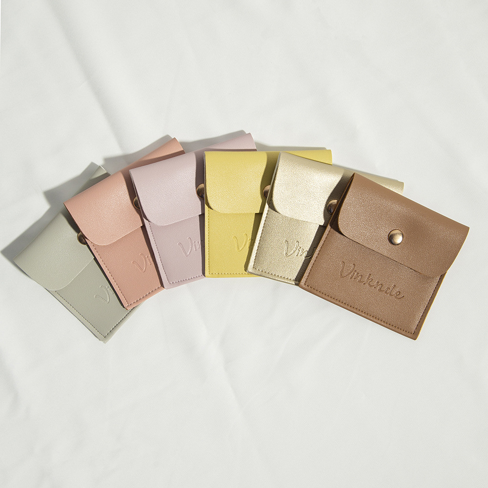 10g Weight Jewelry Packaging Bags Classification 1 Piece Quantity Daily Occasion Pu Leather Material Solid Color Pattern Simple Style Style 1 Piece Pu Leather Simple Style Daily Solid Color Jewelry Packaging Bags 1