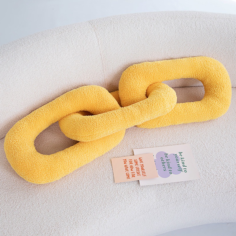 Cadena de hierro nudo almohada de abrazo in cojín de viento cadena muñeca decoración del hogar famoso en línea muñeca modelo de casa nueva buena cosa