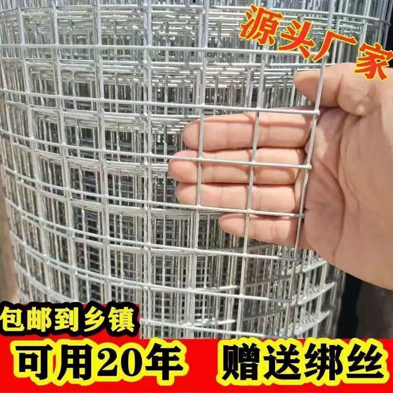 热镀锌铁丝网围栏网养殖网钢丝网拦鸡网建筑网防护网铁网格玉米网