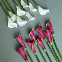 PU Calla Lilies (Polyurethane) Realistic Large Stem, 45/65 cm — Wholesale Decorative Flowers