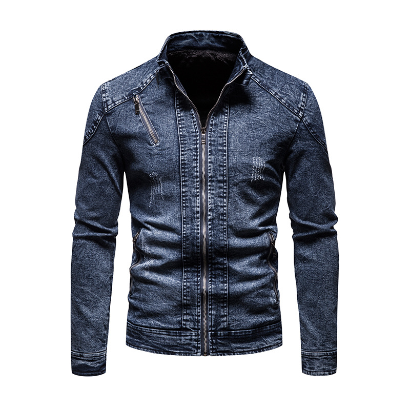 Men's Clothing Trendy Cotton Slim Men's Retro Trendy Denim Jacket Clothes _voghion.com