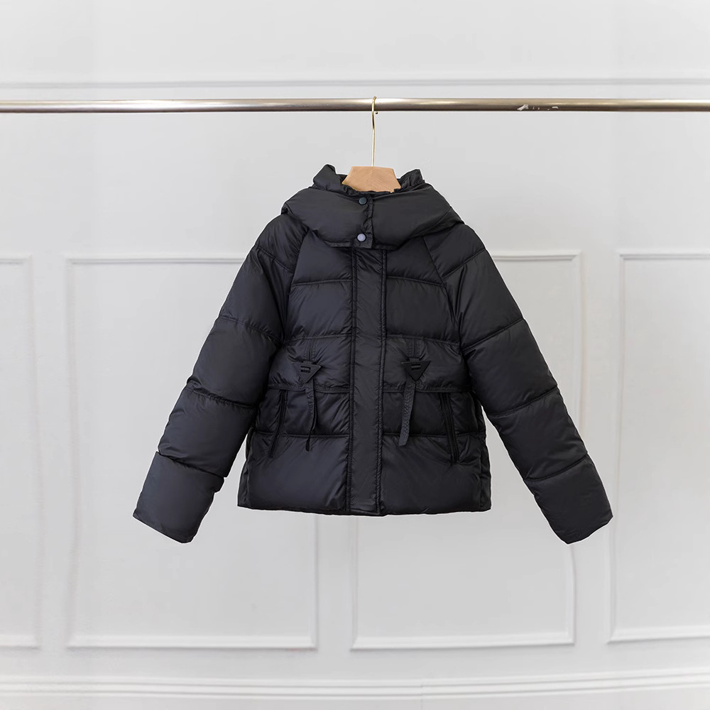 Pequeño algodón corto de moda mujer invierno de 2025 nuevo abrigo de abrigo caliente de tamaño grande suelto image 3