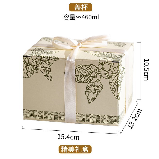 Lilly Wind Bell creativo y práctico taza de cerámica de gran capacidad con tapa multifuncional taza de desayuno taza de leche taza de yogur taza