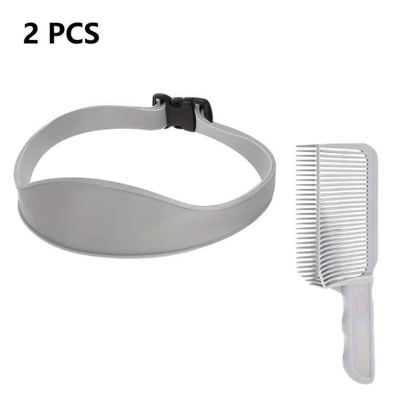 クロスボーダーメンズフラットヘッドバリカンコームヘアカットツールフラットヘッドバリカンコームポジショニングスタイリングヘアカットヘアコーム|undefined