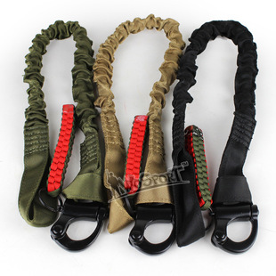 WOSPORT Factory Direct Outdoor CS Equipment Gun Rope Tactical Mission Rope Elastic Safety Rope Waist Protection Deluxe Edition