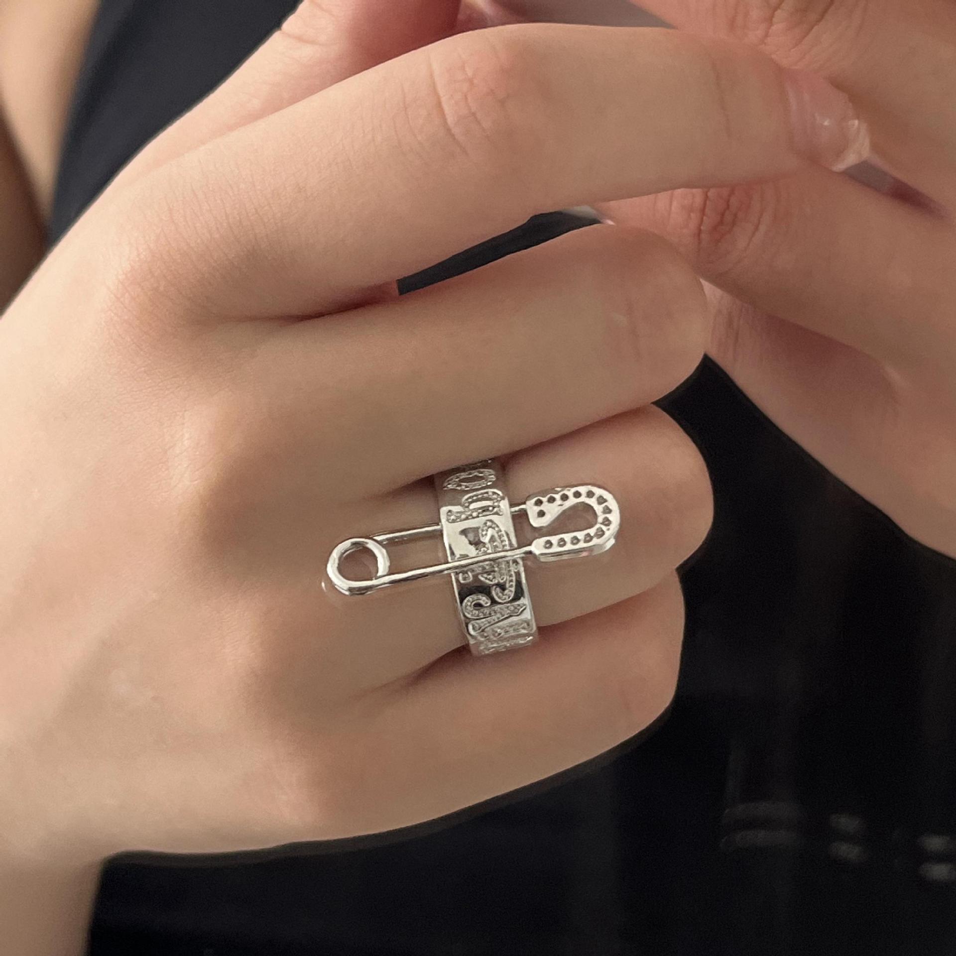 Fashion Paper Clip Alloy Plating Women's Open Ring 1 Piece display picture 11
