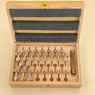Watch Repair Tools Curling Strip Tools 20 Coil Winch Coil Wooden Box for Watch Maintenance