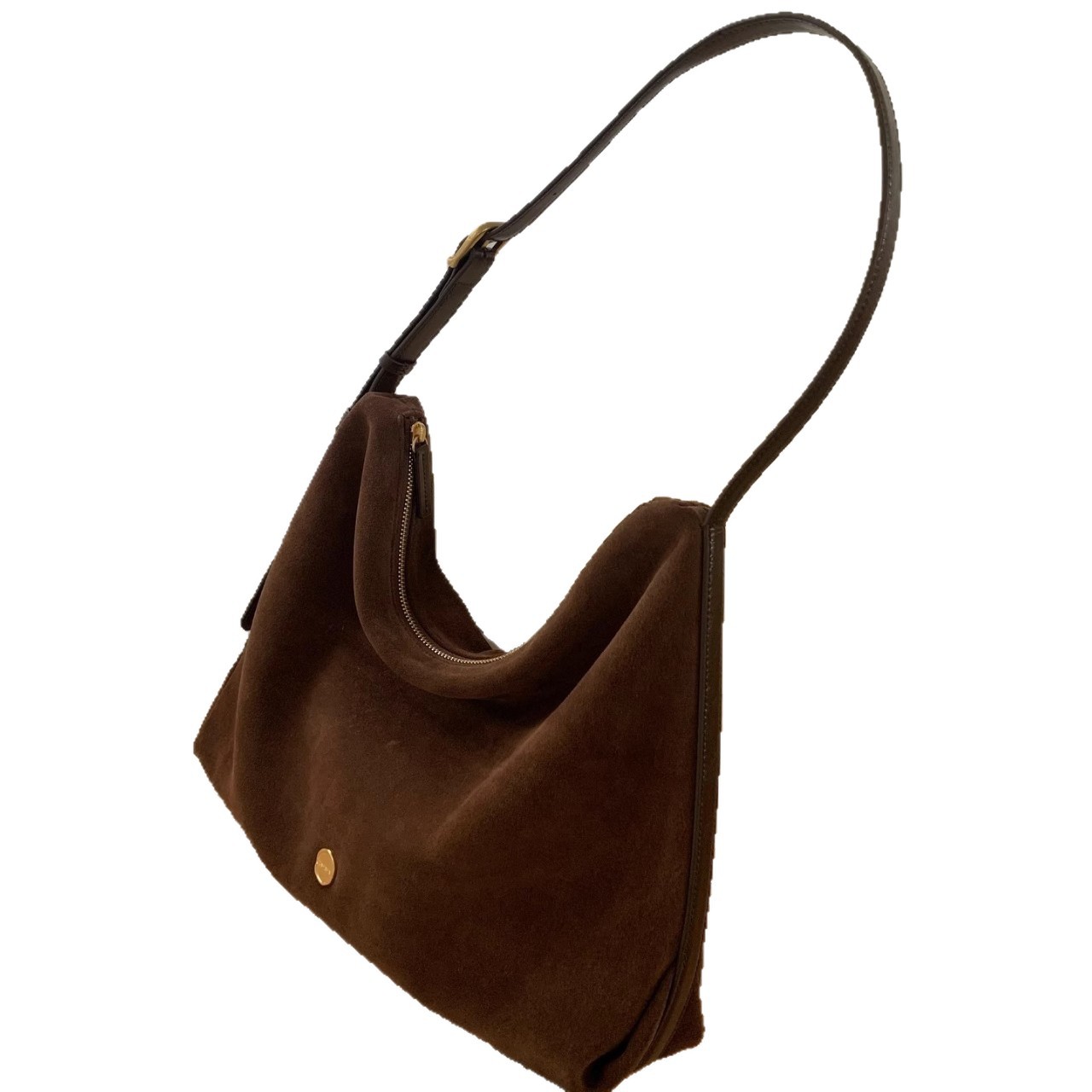Korean Autumn/Winter New LEME Suede Tote Bag for Women Large Capacity Underarm Hobo Bag Versatile Shoulder Bag - Thumbnail 5