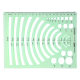 Golden Monkey Template Ruler Multifunctional Painting Ruler Round Template Ruler Architectural Design Ruler Template Drawing Tool