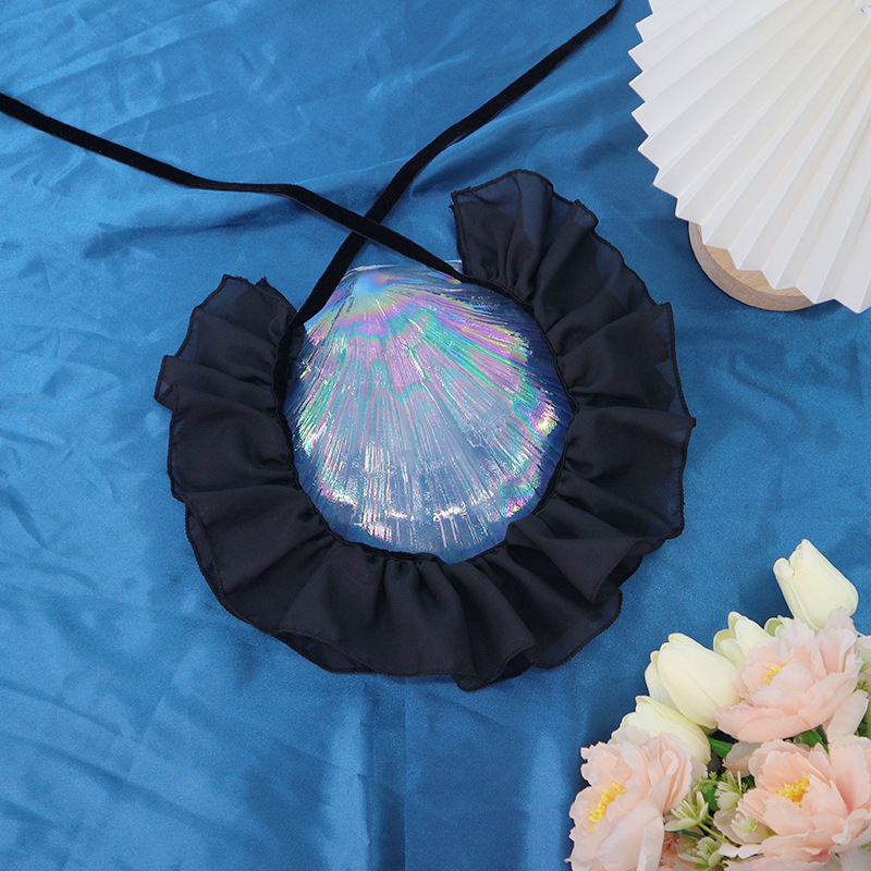 Amazon nueva red de encaje Lolita de cuello accesorios de fiesta de baile espectáculo de disfraz de edad TK