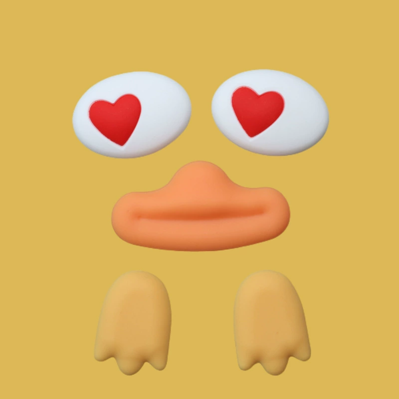 B.Duck, мультяшный аксессуар, чехол для телефона, обувная пряжка из мягкой резины, DIY