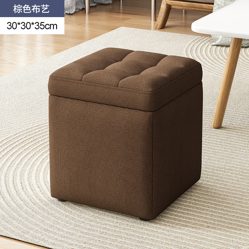 Taburete de almacenamiento, taburete de almacenamiento, puede sentarse en la puerta de la casa, probador de zapatos, banco de sofá pequeño, taburete de cambio de zapatos multifuncional