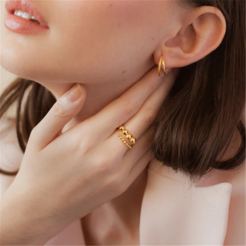 Fashion Geometric Copper Open Ring Copper Rings display picture 2