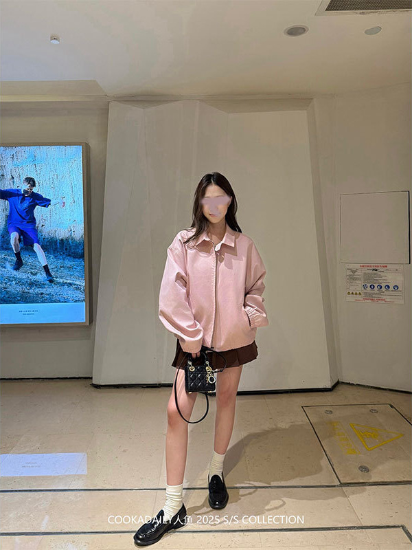 COOKADAILY人鱼 秋季多巴胺秋美式宽松工装夹克外套2025新款女|undefined