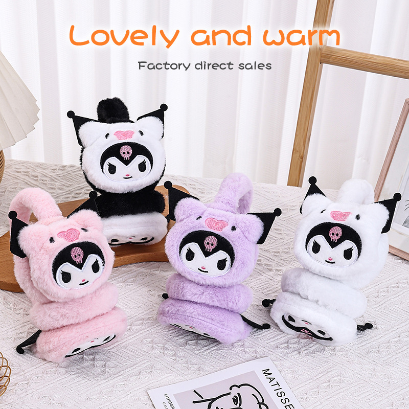 Winter Japanese cartoon children's cute headphones for students