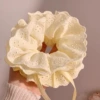 3# yellow drawstring hair tie large size-33*15cm
