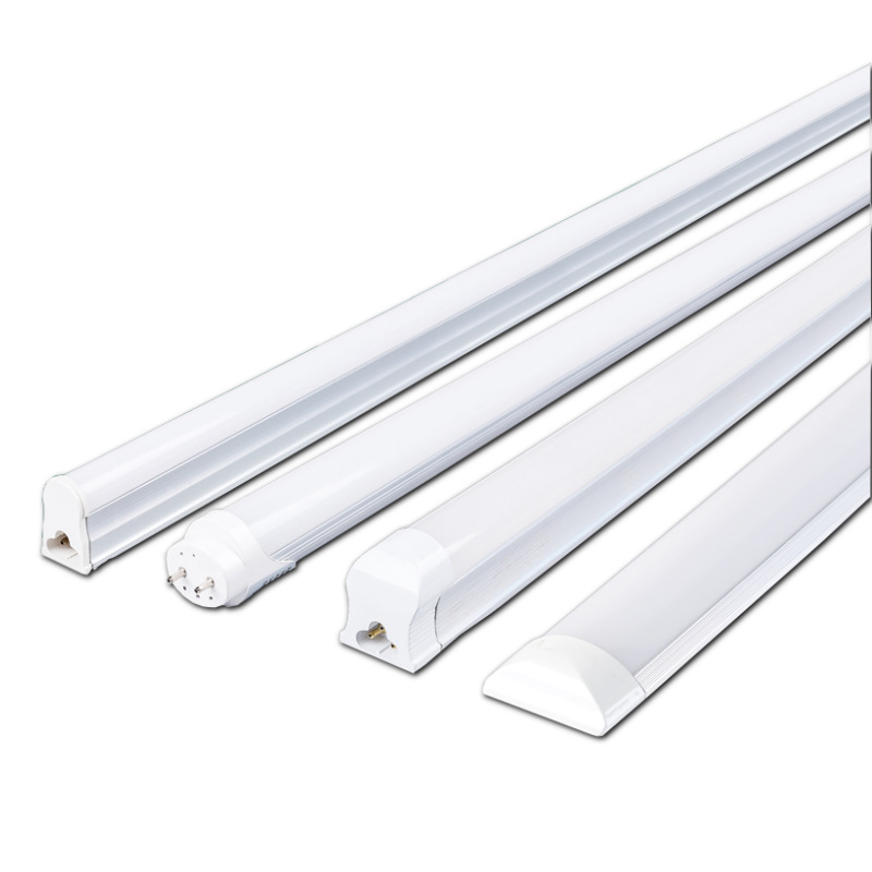 Lámpara LED T8/T5 de alta eficiencia y ahorro de energía con soporte integrado, lámpara de alto brillo con certificación ETL UL CE.